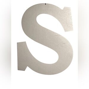 Hanging “S” Shaped Letter